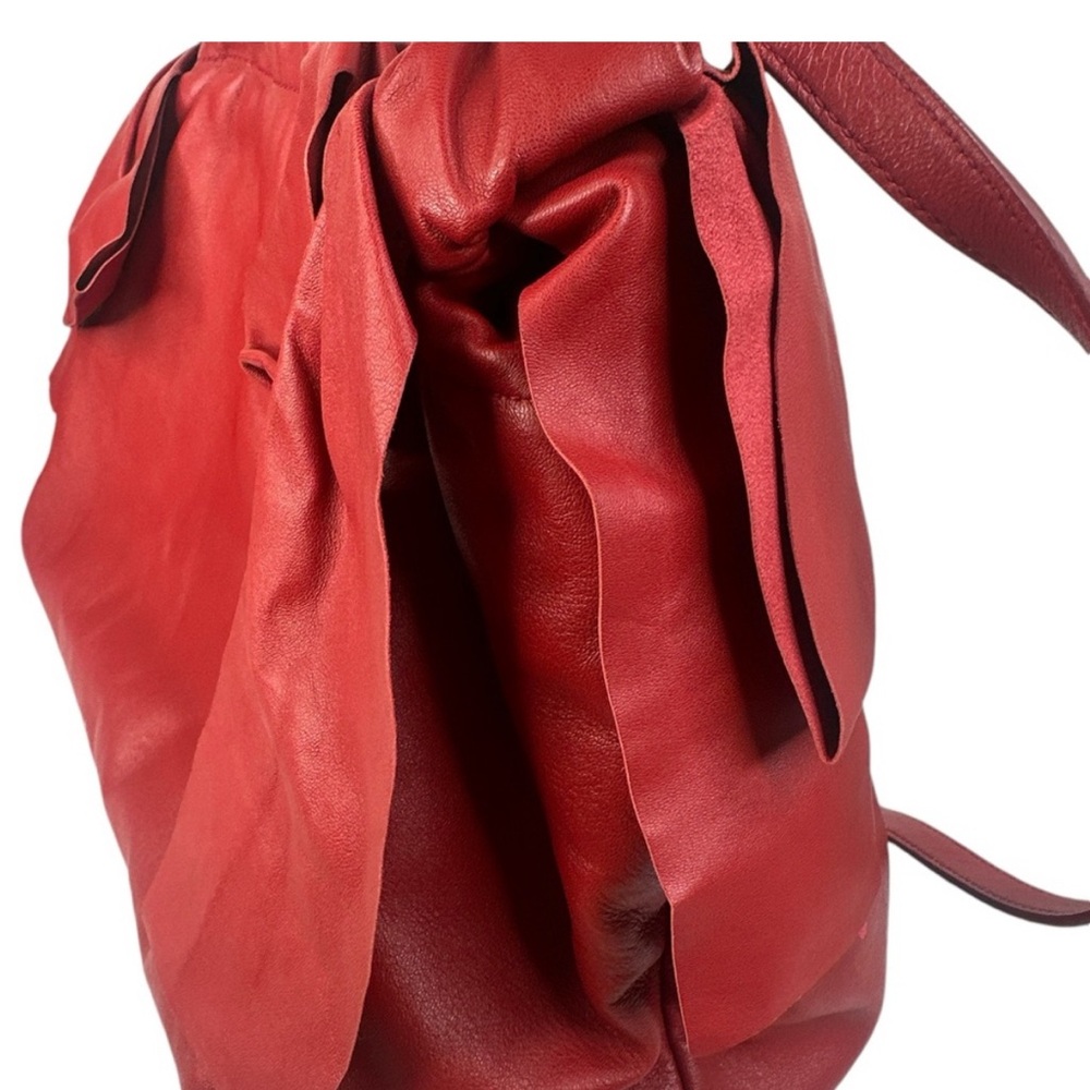 Prada Red Bow Leather Shoulder Bag - Picture 9 of 16